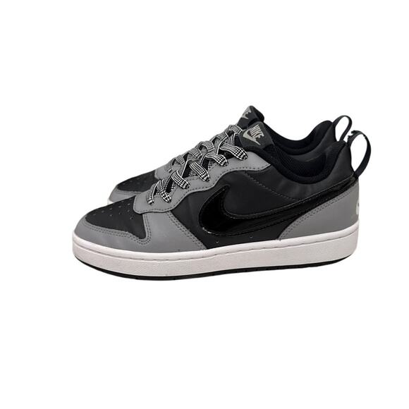 Nike Other - Nike Shoes Court Borough Low Anthracite Stadium Grey Black Sneakers Size Youth 5